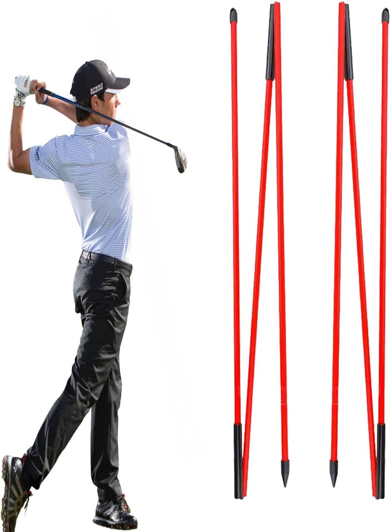 GGOOT Golf Alignment Sticks | Golf Alignment Sticks 2 Pack - Golf Alignment Rods for Improved Rhythm, Flexibility, Balance, Tempo, and Strength  - Image 5