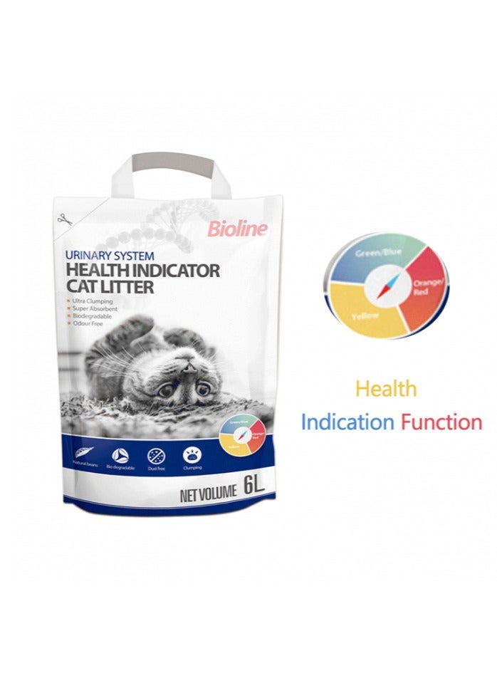 Bioline مؤشر صحة الجهاز البولي للقطط 6 لتر أزرق برتقالي للحصوات والالتهابات البرتقالية - Image 2