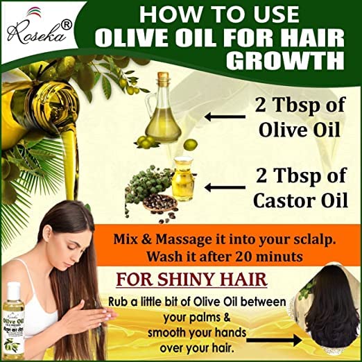 Roseka Pure Cold Pressed Extra Virgin Olive Oil For Hair Growth,Skin, Face and Massage (100ml, Pack of 1) - Image 3