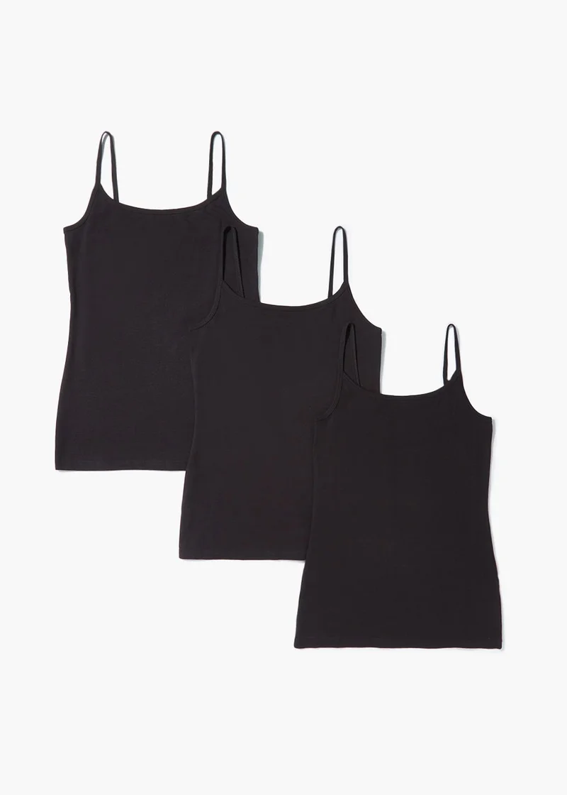 Matalan 3 Pack Essential Cami Tops