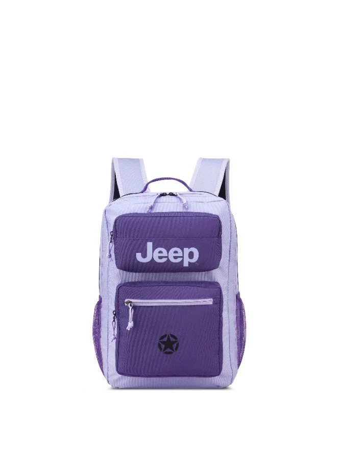 Jeep JEEP MULTIPURPOSE Padded Laptop Backpack With Water-Repellent, 15.6Inch - Purple & Get Free Lunch Bag - ARMY (Green) (Set of 2pcs Bundle)