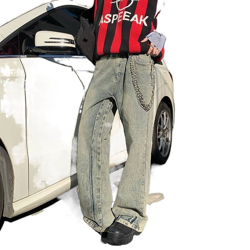 Unisex Classic Denim Jeans Loose Fit Daily Outdoor Wear - Image 5