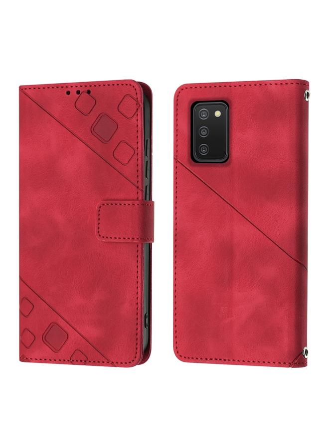 اس-توب جراب لهاتف Samsung Galaxy A02s مقاس 164 مم مصنوع من الجلد المنقوش بملمس الجلد - Image 2