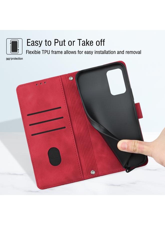 اس-توب جراب لهاتف Samsung Galaxy A02s مقاس 164 مم مصنوع من الجلد المنقوش بملمس الجلد - Image 3