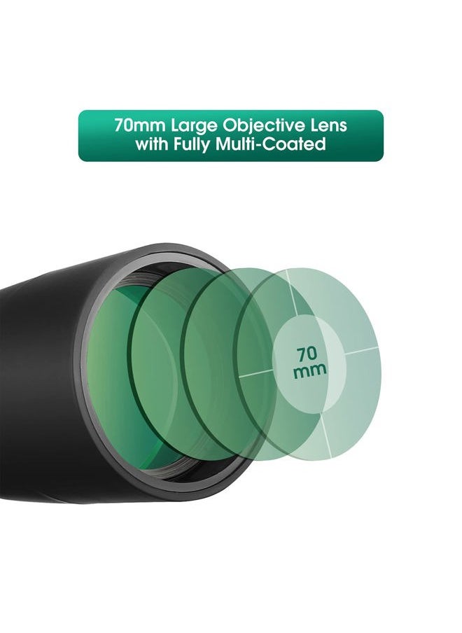 SVBONY - SV28 25-75x70 Spotting Scopes, HD Spotting Scope with Tripod, Long Range Spotter Scope with Phone Adapter for Bird Watching, Target Shooting - Image 1