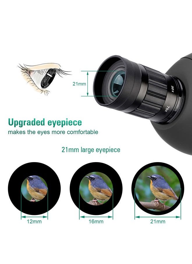 SVBONY - SV28 25-75x70 Spotting Scopes, HD Spotting Scope with Tripod, Long Range Spotter Scope with Phone Adapter for Bird Watching, Target Shooting - Image 1