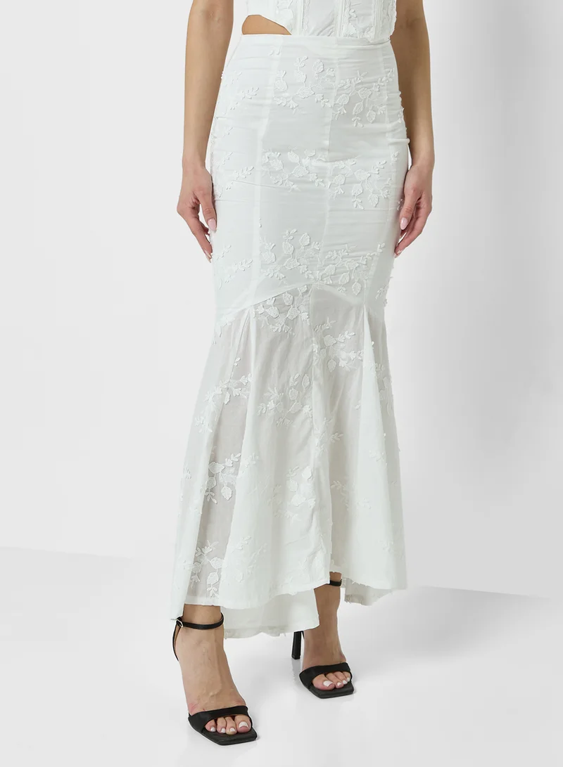 Ginger Embroidered Corset & Mermaid Maxi Skirt Set