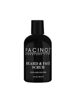Pacinos Beard and Face Scrub Shave System - Natural Shampoo with Aloe Vera and Tea Tree Extract, Removes Impurities, Organic, 4 fl. oz.  - Image 1