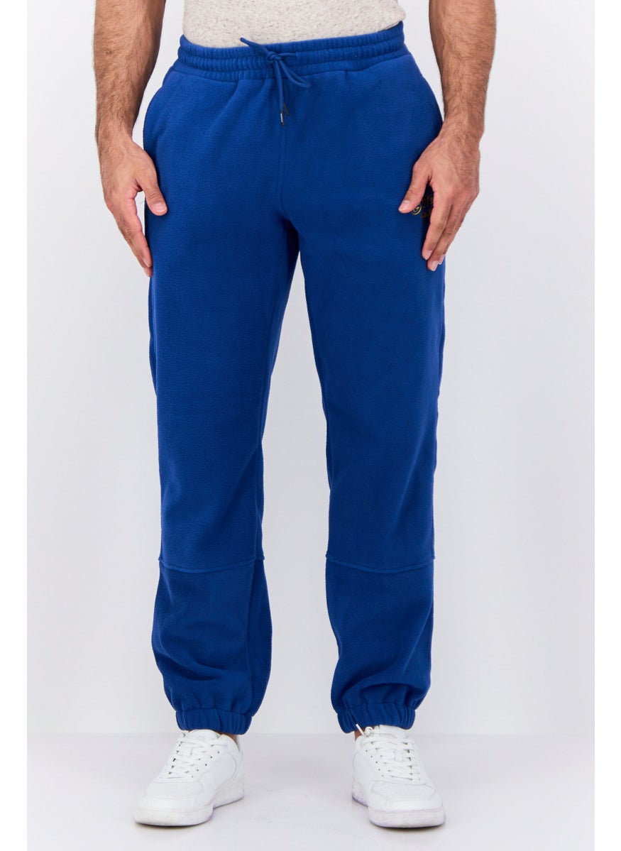 Gotcha - Men Regular Fit Drawstring Brand Logo Sweatpants, Blue - Image 1
