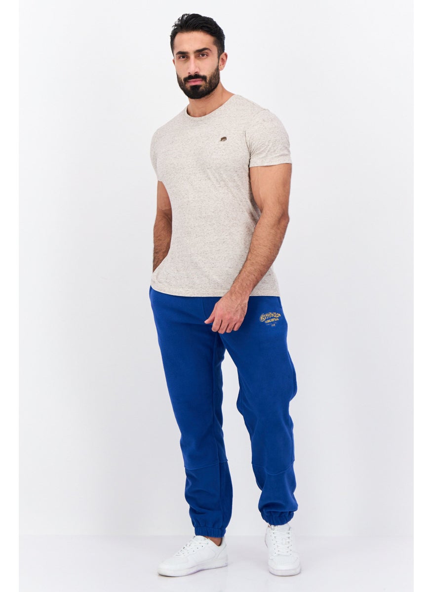 Gotcha - Men Regular Fit Drawstring Brand Logo Sweatpants, Blue - Image 1