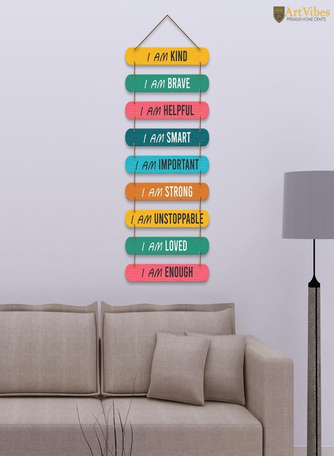 Artvibes Self Motivation Quotes Mdf Wooden Wall Hanging for Home Livingroom Art Items | Home Decor Items | Gifts | Wall Art For Hall | Modern Wall Decoration Accessories for Decoration (WH_9305N) - Image 2