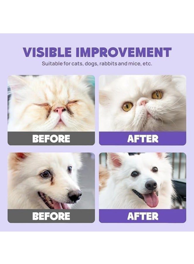 130 Pet Eye Wipes to Clean Tear Stains on Eyes of Cats & Dogs|Pet Eye wipes to clean dirt Crust |Pet Wipes Made up of Gentle Cotton Pads for Cleansing of Pet Eyes and Nose - Image 5