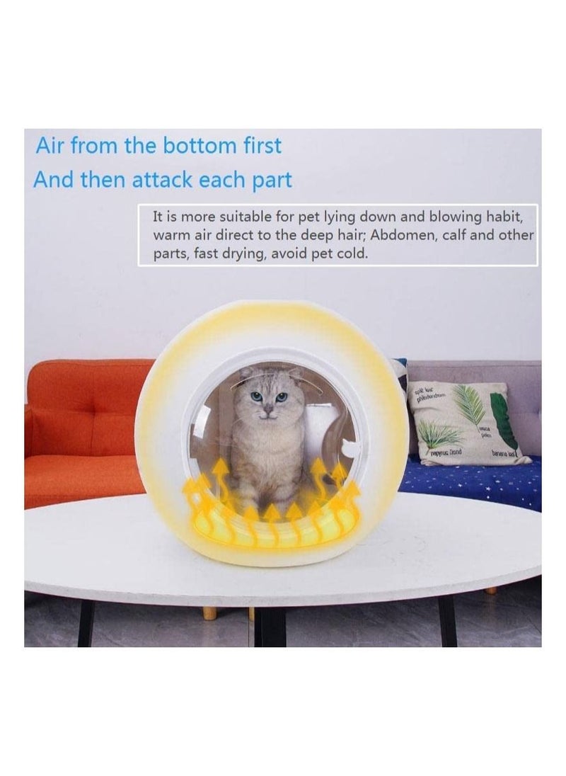 Cool Baby COOLBABY Automatic Pet Drying Box,Home Pet Dryer,Temperature Control,360° Three-dimensional Air-drying,Spherical,White  - Image 4