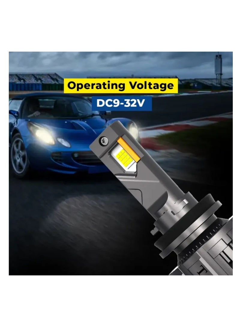 توبيز مصباح أمامي LED للسيارة من Tobys TF200، قطعتان، أصلي، 200 واط/القطعة، قوة 20000 لومن/القطعة، بدرجة حرارة لون 6500 كلفن - TF200 200W HL - H13 - Image 4