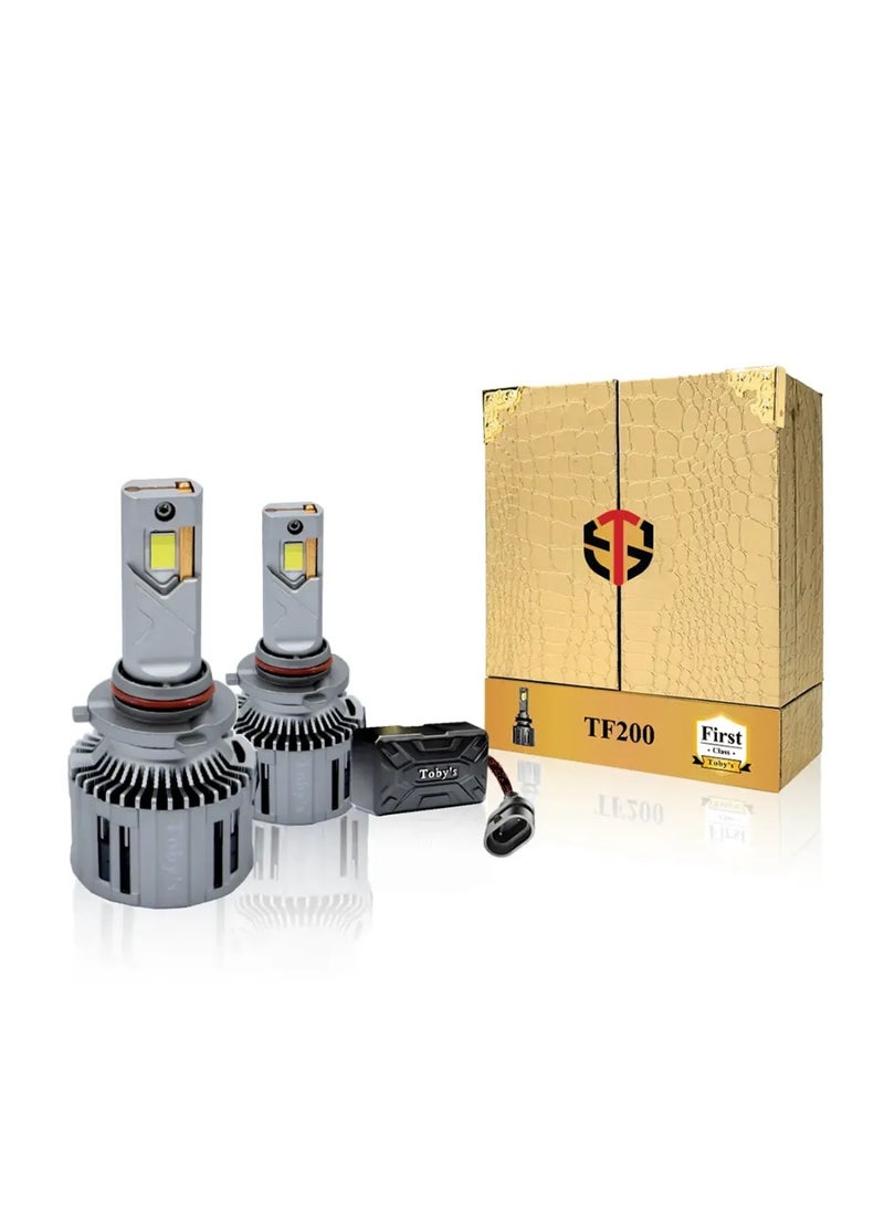 توبيز مصباح أمامي LED للسيارة من Tobys TF200، قطعتان، أصلي، 200 واط/القطعة، قوة 20000 لومن/القطعة، بدرجة حرارة لون 6500 كلفن - TF200 200W HL - H13 - Image 1