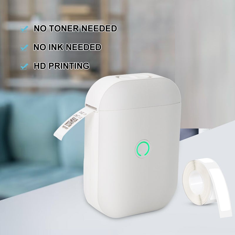 D11 Label Printer Pocket Smartphone Gap Label Maker BT Wireless Thermal Printing 203DPI Support 15mm Width Adhesive Tag DIY Date Journal Study Sticker Compatible with Android iOS for Home Office - Image 5