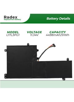 RADEX L17L3PG1 High Grade Compatible Laptop Battery for Lenovo Legion Y530-15ICH Y545-PG0 Y540-17IRH Y540-15IRH Y7000P Y7000 Y7000-2019-PG [L17C3PG1, L17L3PG1, L17M3PG2, L17C3PG2]  - Image 2