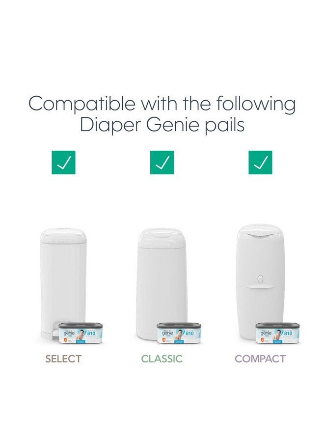 Diaper Genie Jumbo Square Refill, with Continuous Film, can Hold up to 810 Newborn-Sized Diapers per Refill. - Image 2