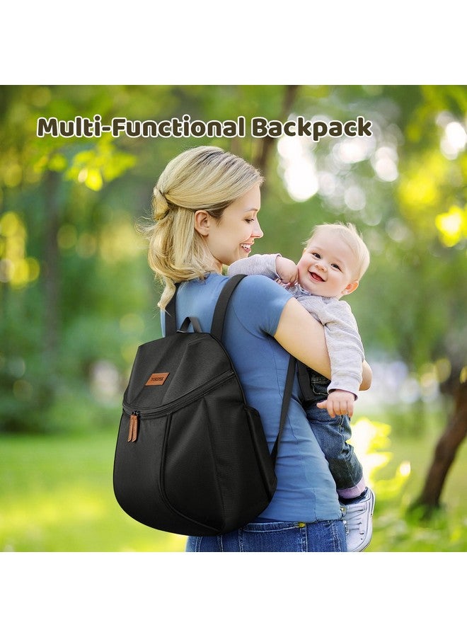 منظم عربة الأطفال من Elfzone - عبوة من قطعتين من حقيبة تخزين الدراجة/عربة الأطفال، خطاف وحلقة سهلة التركيب - تصميم شبكي، أحزمة مانعة للانزلاق، منظم عربة أطفال مريح للأمهات، ملحقات عربة الأطفال، أسود - Image 4