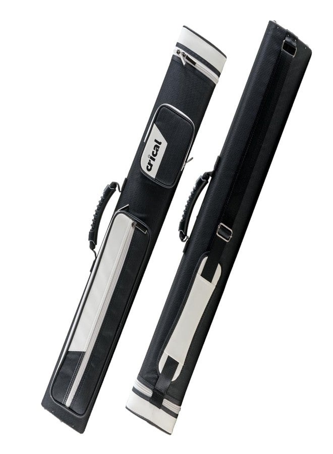 CRICAL Pool Cue Case 2x4 Hard Pool Stick Case Holds 2 Butts and 10 Shafts for Adults Billiard Cue Case with Soft Shoulder Straps - Image 1