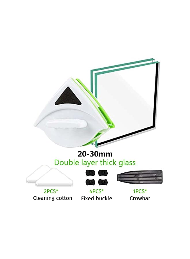 IAF Sided Magnetic Window Cleaner Best for High-Rise Home Glass Windows Brush Wiper Cleaning Tools (20-30MM) - Image 3