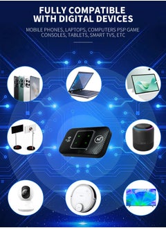 Necomi Pocket 4G/5G WiFi, 4G/5G WiFi 300Mbps Plug and Play Standard SIM Card Pocket Mobile Hotspot Wireless Network Smart Router Black  - Image 3
