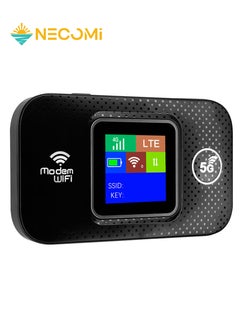 Necomi Pocket 4G/5G WiFi, 4G/5G WiFi 300Mbps Plug and Play Standard SIM Card Pocket Mobile Hotspot Wireless Network Smart Router Black  - Image 1
