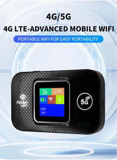 Necomi Pocket 4G/5G WiFi, 4G/5G WiFi 300Mbps Plug and Play Standard SIM Card Pocket Mobile Hotspot Wireless Network Smart Router Black  - Image 4