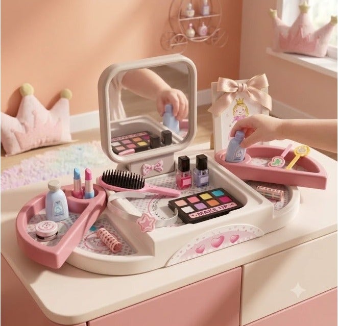 طقم مركز تجميل وأناقة للبنات Glamour Girls للعب التخيلي،، صنع في فرنسا