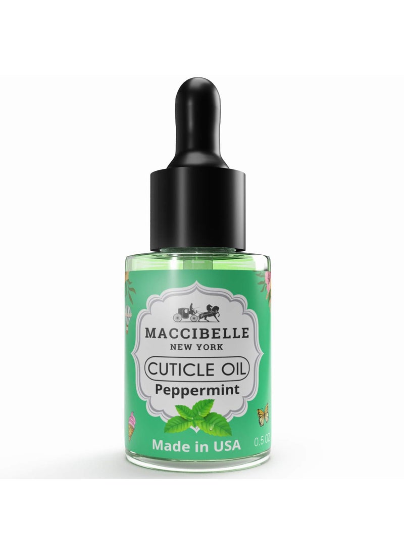 maccibelle - Maccibelle Cuticle Oil 05 oz  Heals Dry Cracked Cuticles Peppermint 05 Fl Oz - Image 1