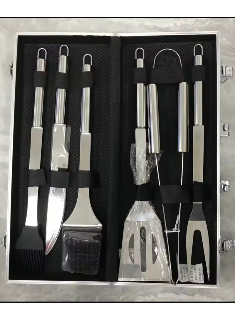 Bright Line Eating 5pc Stainless steel BBQ Tool Set - Image 1
