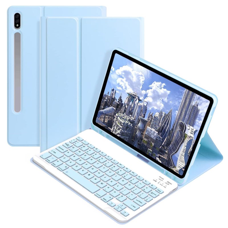 غطاء حماي لوحي سلسلة Tab S9 + لوحة مفاتيح
ألواح مفاتيح من مادة ABS
80 يوماً في وضع الاستعداد
60 ساعة في العمل
تبريد للحرارة
مقاوم للماء
مقاوم للانزلاق
مناسب للعمل المكتبي والاستخدام اليومي والسفر - Image 1