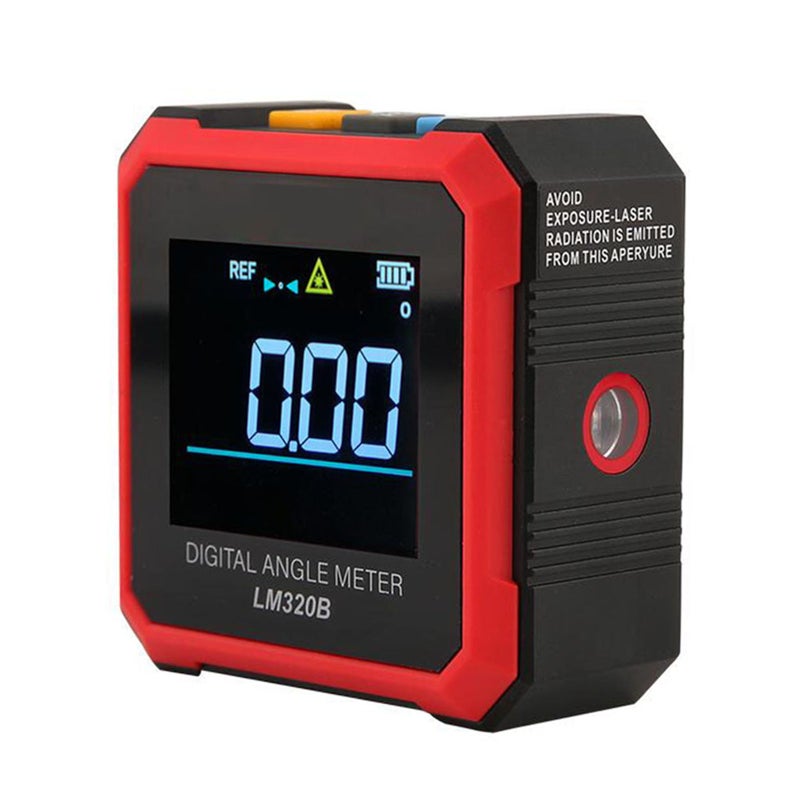Digital Level Angle Gauge Angle Finder Protractor Inclinometer Level Box Aluminum Framework with Positioning Scanning Magnet Rotatable Backlit Display REF ABS Mode Auto-off for Carpentry Building - Image 1