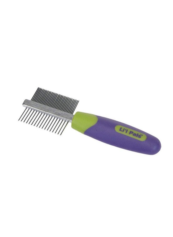 Coastal Pet Li'l Pals Double-Sided Dog Comb - Tick & Flea Comb - Dog Grooming Brush for Small Breeds & Puppies - One Size - Image 1