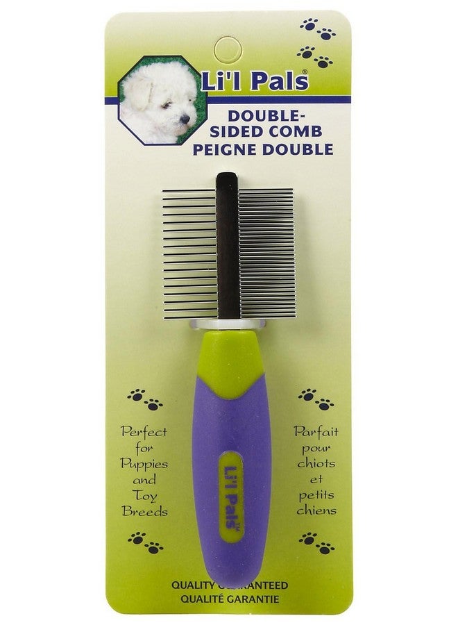 Coastal Pet Li'l Pals Double-Sided Dog Comb - Tick & Flea Comb - Dog Grooming Brush for Small Breeds & Puppies - One Size - Image 2