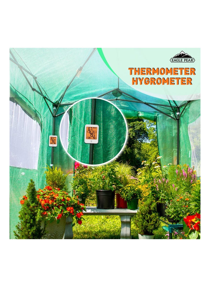 KASTWAVE 1 عبوة، مقياس درجة الحرارة الداخلي للمنزل بأرقام كبيرة، مقياس الرطوبة hygrometer بمؤشر رقمي لدرجة حرارة الداخل، مقياس للمنزل، قابل للتعليق على الجدار، تحديث سريع، أبيض - Image 5