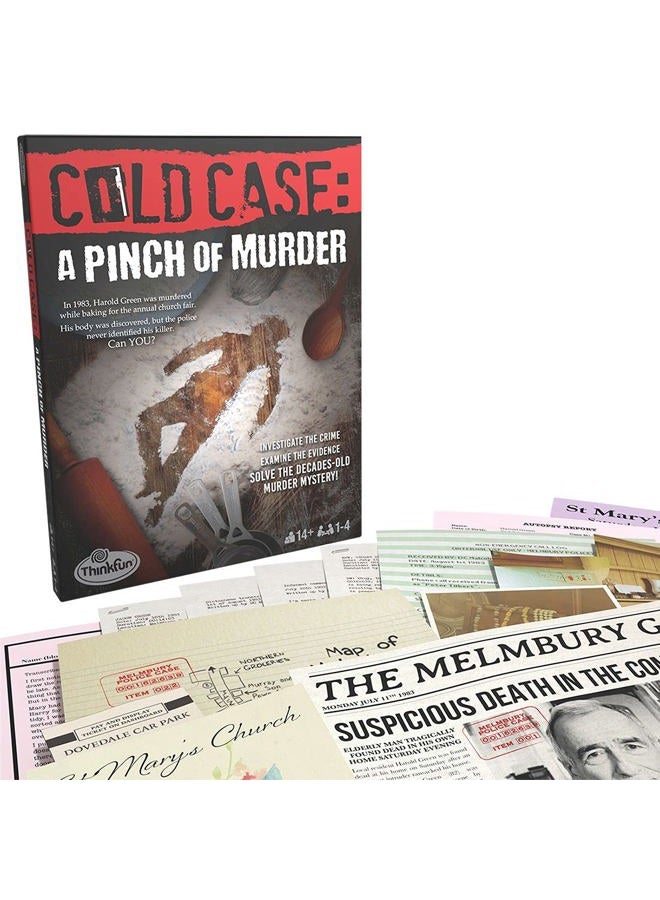 thinkfun Cold Case: A Pinch of Murder – A Murder Mystery Game in a Box for Ages 14 and Up - Image 1