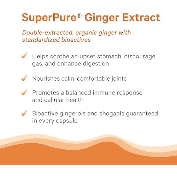 PURE SYNERGY SuperPure Ginger Extract | Organic Ginger Extract Digestive Supplement | for Stomach and Joint Support (60 Capsules) - Image 4