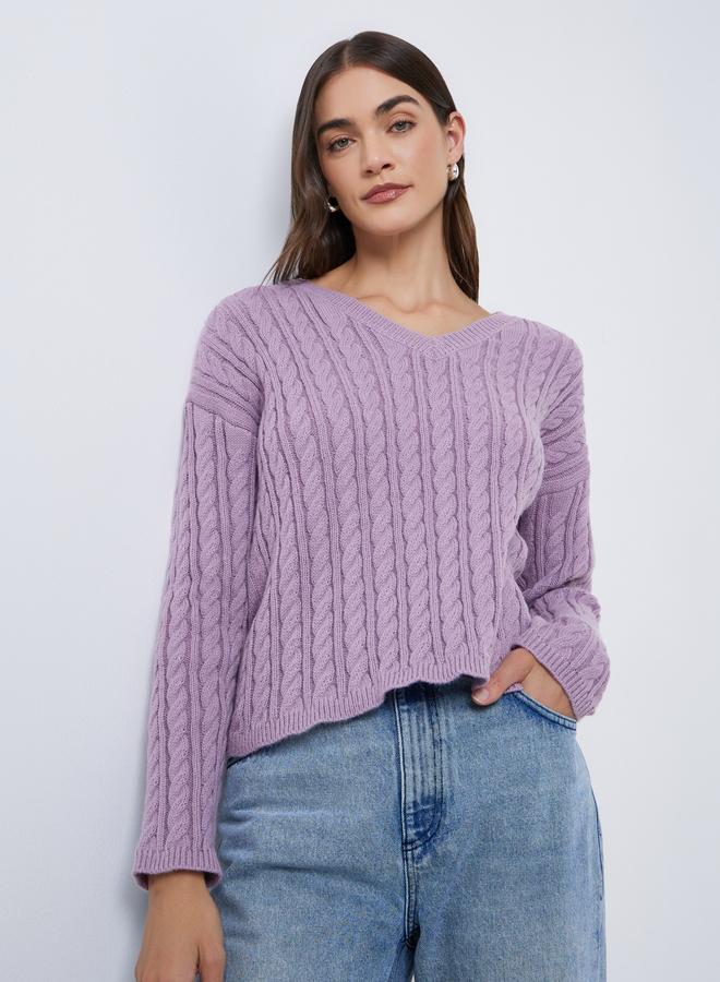 ستايلي سويتر كاجوال بتفاصيل محبوكة - Image 3