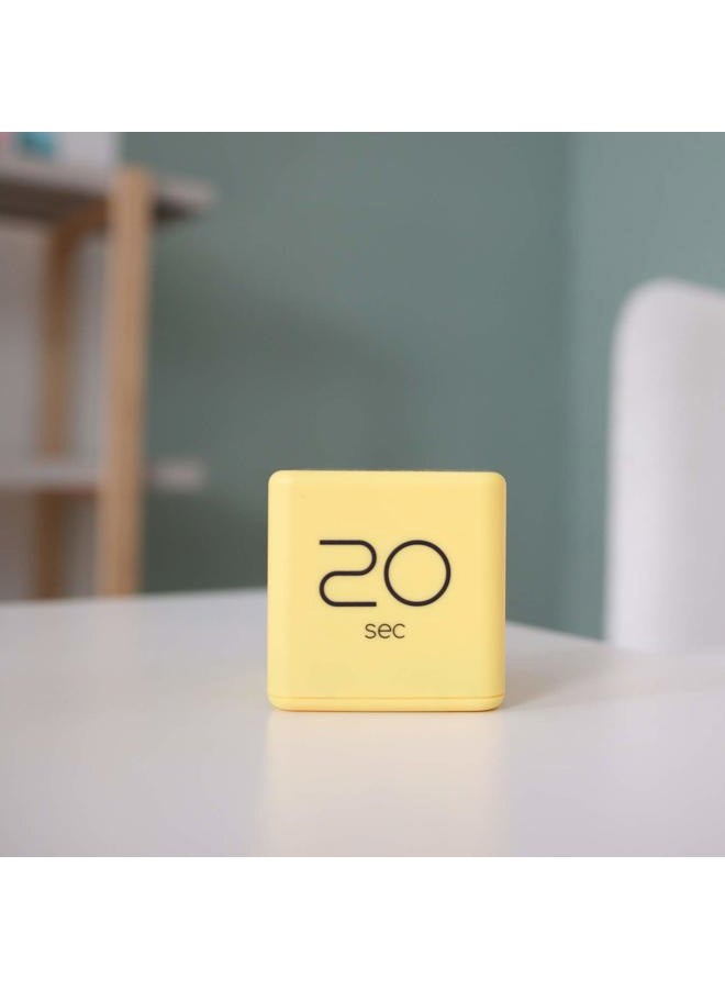 Mooas Cube Timer for Time Management, Kitchen, Kids, Workout, and Studying (Yellow) - Image 3