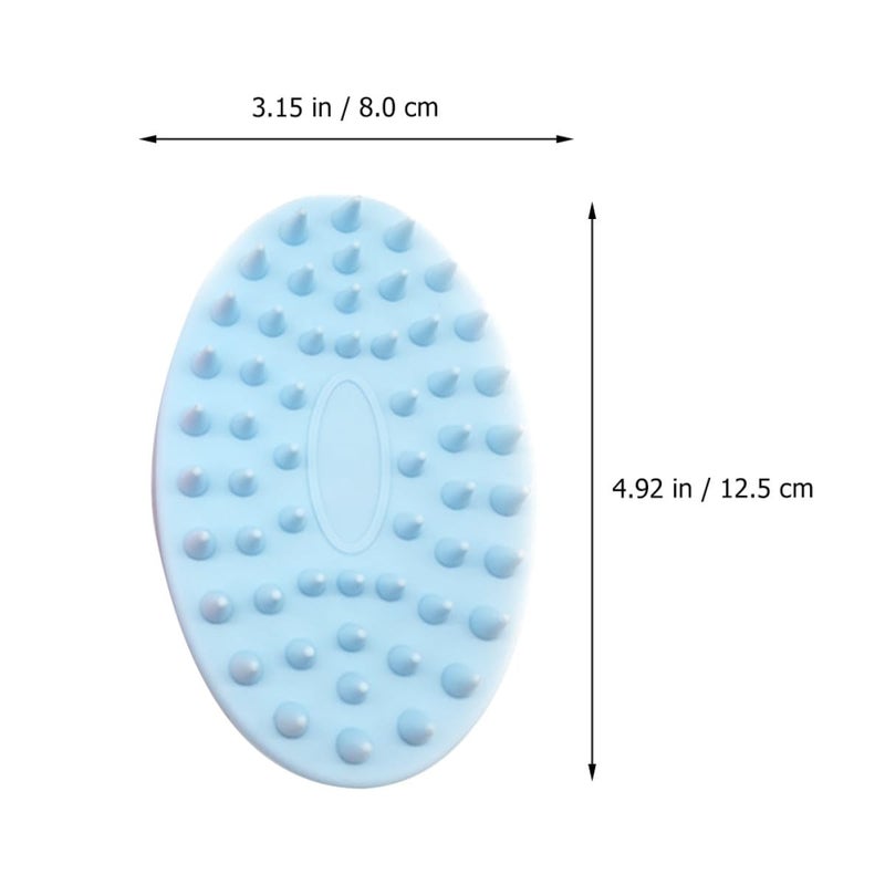 Soft Bristles Baby Bath Brush Set Pink Blue 2PCS Double Sided Shower Scrub - Image 3