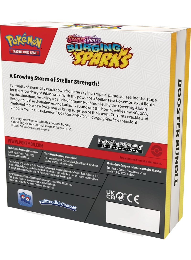Pokemon Surging Sparks booster bundle - Includes 6 booster packs - Image 2