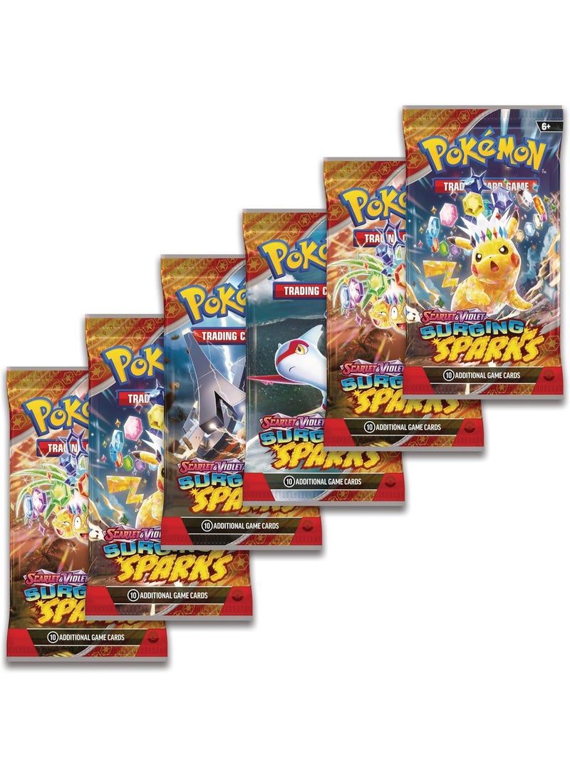 Pokemon Surging Sparks booster bundle - Includes 6 booster packs - Image 3