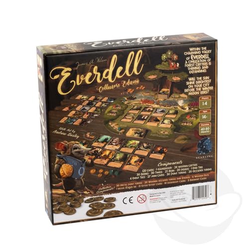 STARLING GAMES Everdell Collector’s Edition Board Game – Premium Strategy Worker Placement Game for Adults & Teens, 1–4 Players, Age 14+, Deluxe Fantasy Tabletop Game with Exclusive Expansions & Metal Tokens - Image 2