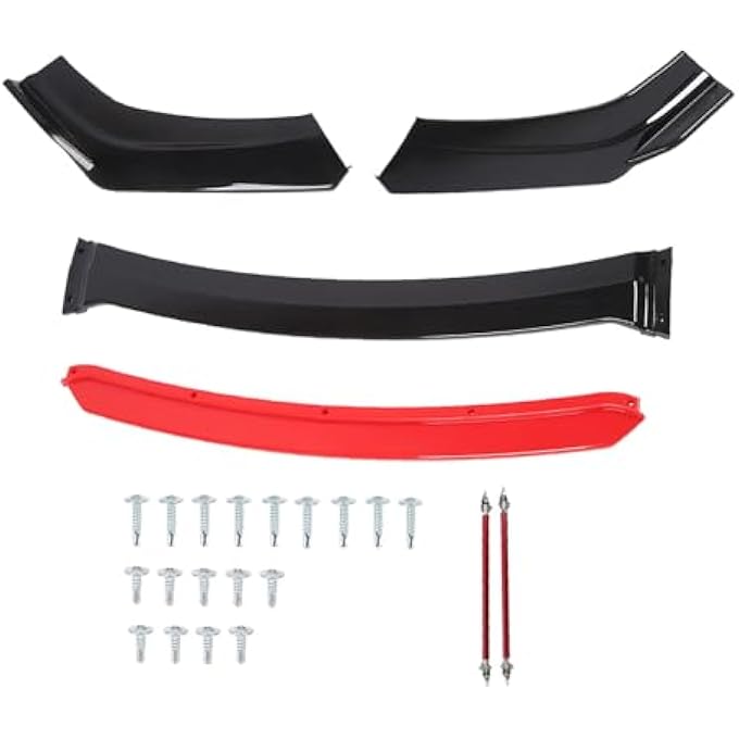 Fuchooky 170cm Front Bumper Spoiler Stylish Sturdy Front Bumper Lip Splitter with Support Bar For 1 Series E90 E91 - Image 1