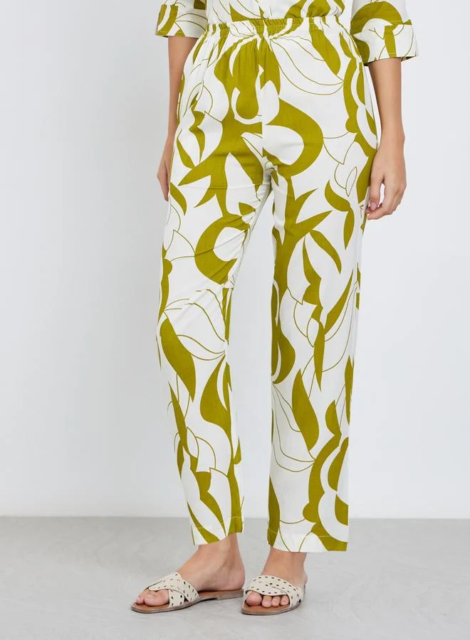 Maxim Creation Maxim Creation Women Abstract Print Top and Pants Co-Ords