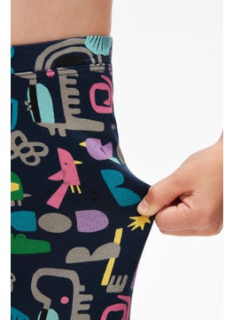 Lovetti Cutouts Animal Girls Patterned Knee-Length Capri  - Image 3