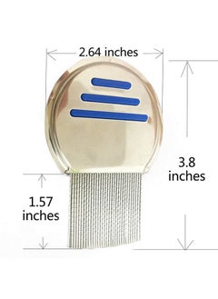 ZYOUNG 2 Pcs Stainless Steel Hair Dandruff Comb  - Image 3