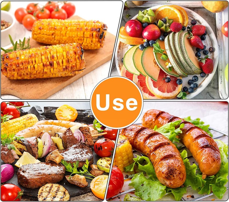 Augsun 18 Pcs Stainless Steel Corn Cob Holders with Silicone Handle & Convenient Butter Spreading Tool - Image 5