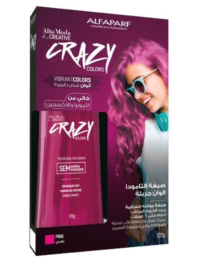 ALFAPARF MILANO - Alta Moda Creative Crazy Colors Pink 120g - Image 1